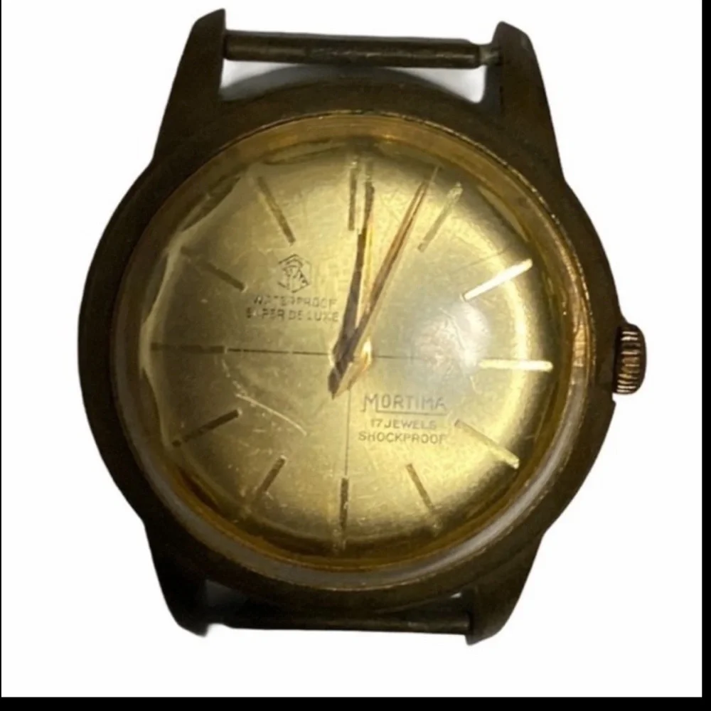 Mortima & Jean Cardot Gold Face Watch Collectible